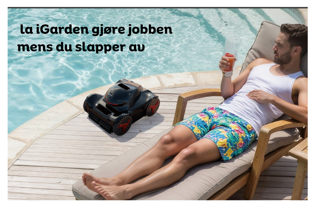 Årets nyhet! iGarden M1PRO-125 slamsuger. Oppladbar, 12,5 timers kjøretid/batteritid. Rengjør gulv, vegger og vannlinje (Kopi)