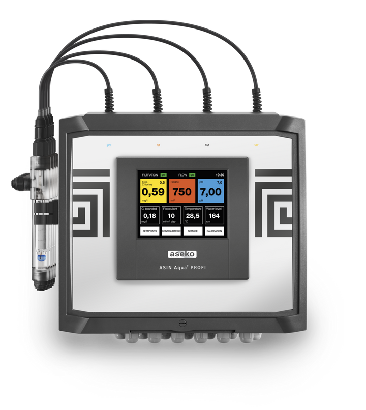 Aseko Asin Aqua PROFI (offentlig.) Frit klor og Redox Aseko