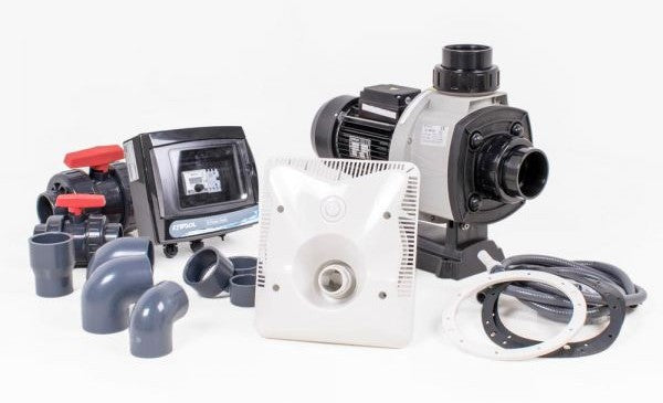 Motstrømsanlegg/svømmetrener Calypso 3-fas 2,6 kW, 3.3 kW og 4 kW