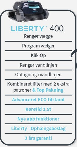 Dolphin Liberty 400. Trådløs med 3 ulike Eco innstillinger. Wifi®/App