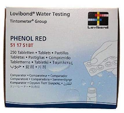 Testtabletter til fotometer, Phenol Red for måling av pH verdien