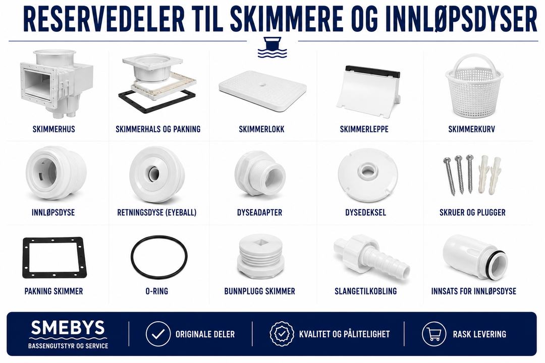 Reservedeler til div. skimmere