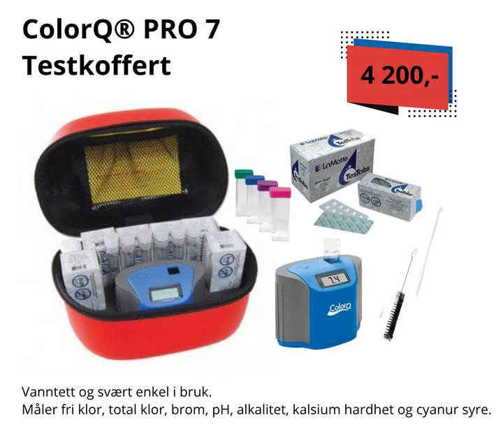 ColorQ® pro 7 photometer/testsett. Nøyaktig, enkel og rask!