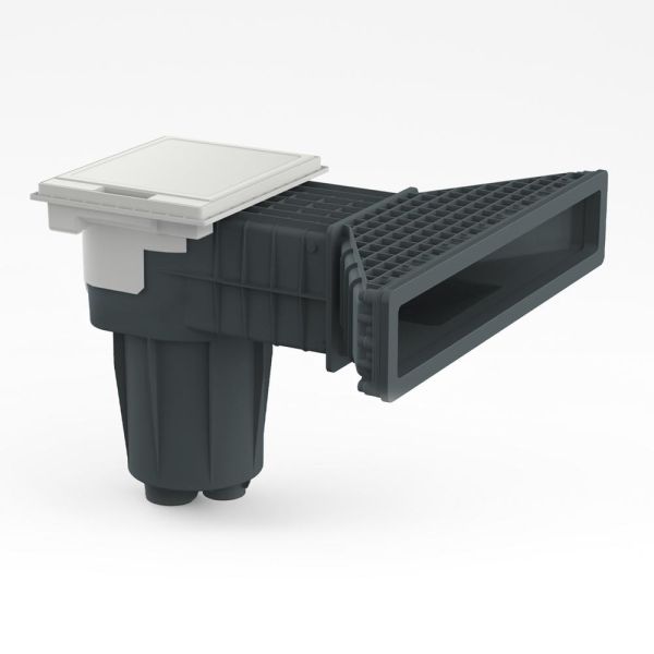 Hayward X-Pro 600 Skimmer for høy vannstand. Fåes i hvit, sand og mørk grå farge