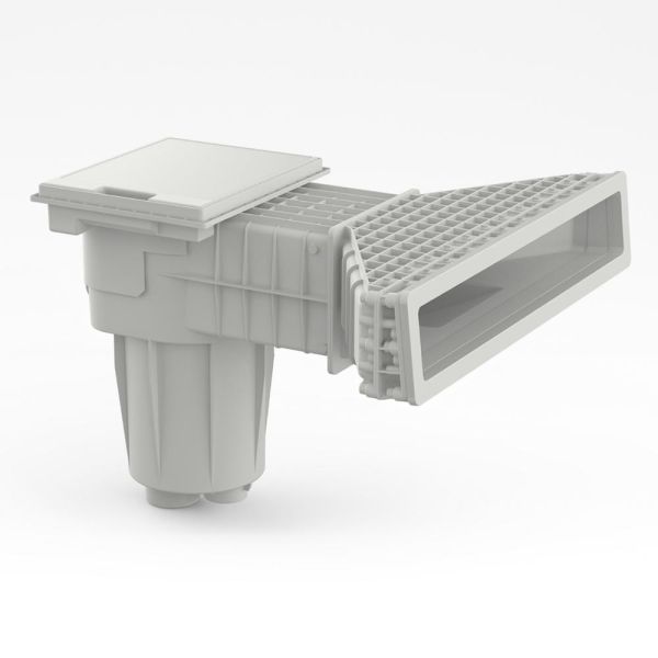 Hayward X-Pro 600 Skimmer for høy vannstand. Fåes i hvit, sand og mørk grå farge